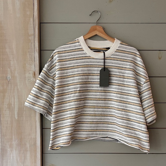 AllSaints Stanton SS Crew — Custom Cropped Fit (Women’s M equivalent) - Picture 1 of 8
